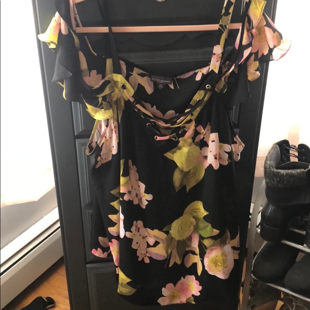 Cold shoulder blouse